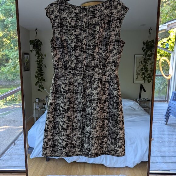 Max Studio Cap Sleeve Tweed Jacquard Sheath Dress - Picture 5 of 5